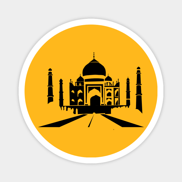 Taj Mahal Magnet by Biograviton